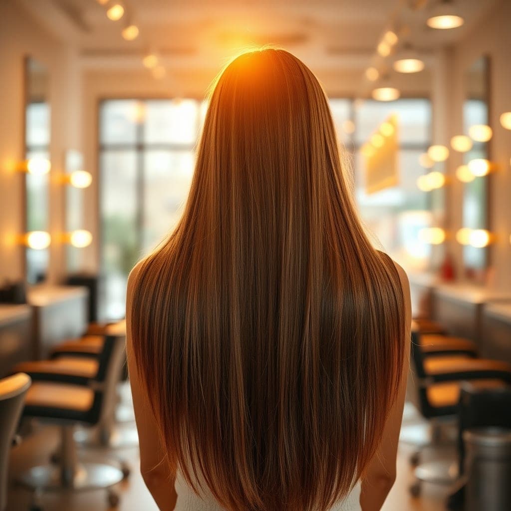 Aplicação de megahair natural no salão Biia Souza, Ilha de Itaparica